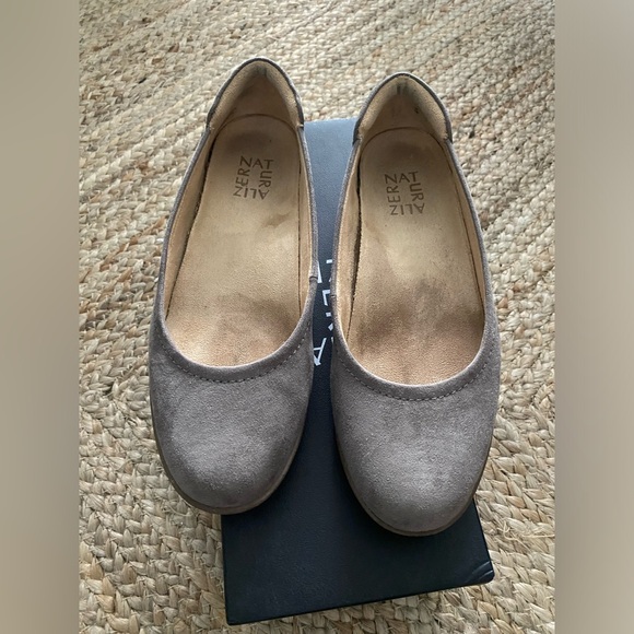 Naturalizer Flexy Flats W6 Grey Fabric - Picture 2 of 8